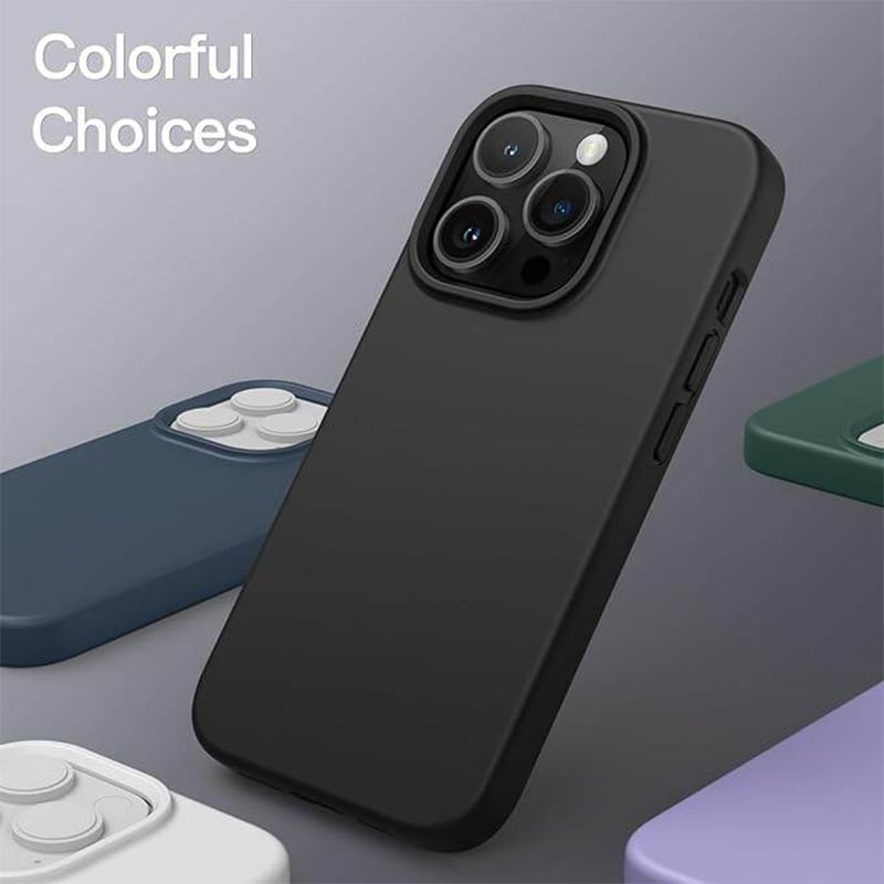 Picture of Apple iPhone 13 Pro Premium Liquid Silicone Protection Back Cover Soft Case