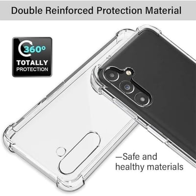 Picture of Samsung Galaxy A05s Transparent Clear Slim Soft TPU Cover With Bumper