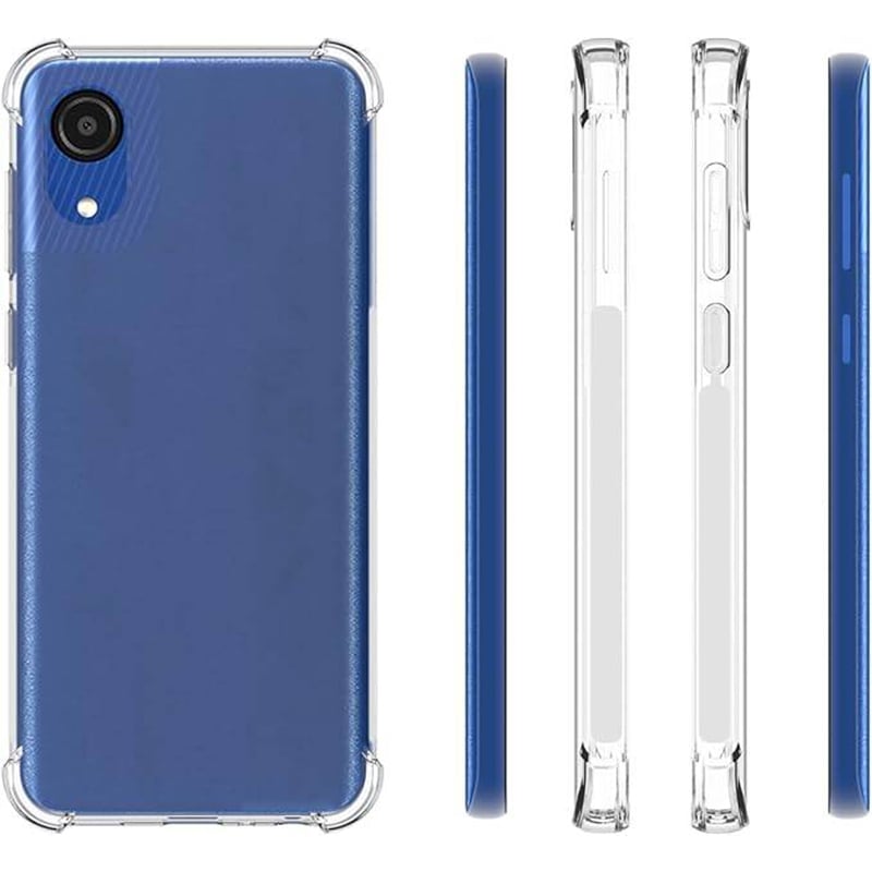 Picture of Samsung Galaxy A03 Core Transparent Clear Slim Soft TPU Cover With Bumper