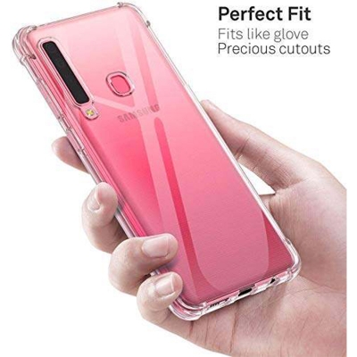 Picture of Samsung Galaxy A9 (2018) Transparent Clear Slim Soft TPU Cover With Bumper