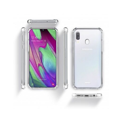 Picture of Samsung Galaxy A40 Transparent Clear Slim Soft TPU Cover With Bumper