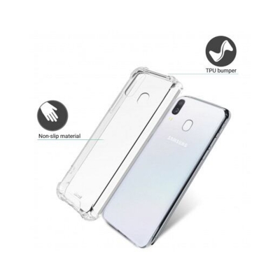 Picture of Samsung Galaxy A40 Transparent Clear Slim Soft TPU Cover With Bumper