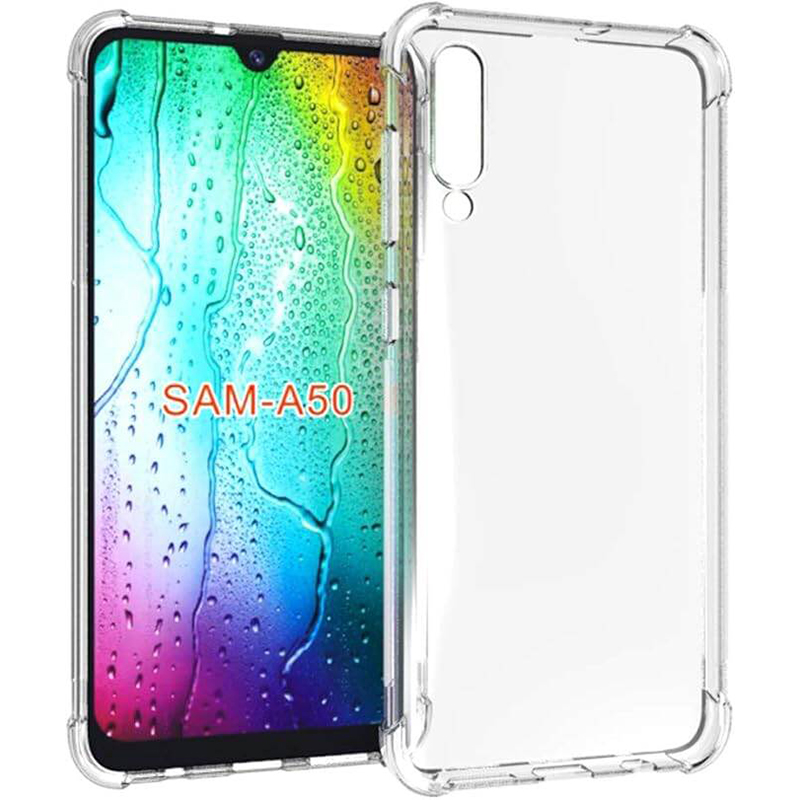 Picture of Samsung Galaxy A50 Transparent Clear Slim Soft TPU Cover With Bumper