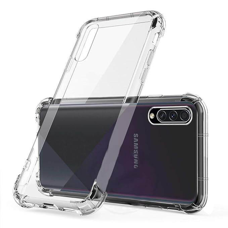 Picture of Samsung Galaxy A50 Transparent Clear Slim Soft TPU Cover With Bumper