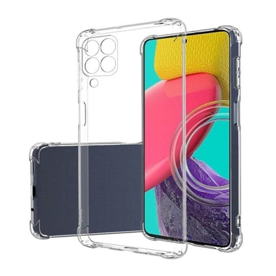 Picture of Samsung Galaxy M53 Transparent Clear Slim Soft TPU Cover With Bumper