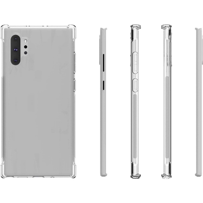 Picture of Samsung Galaxy Note10+ Transparent Clear Slim Soft TPU Cover With Bumper