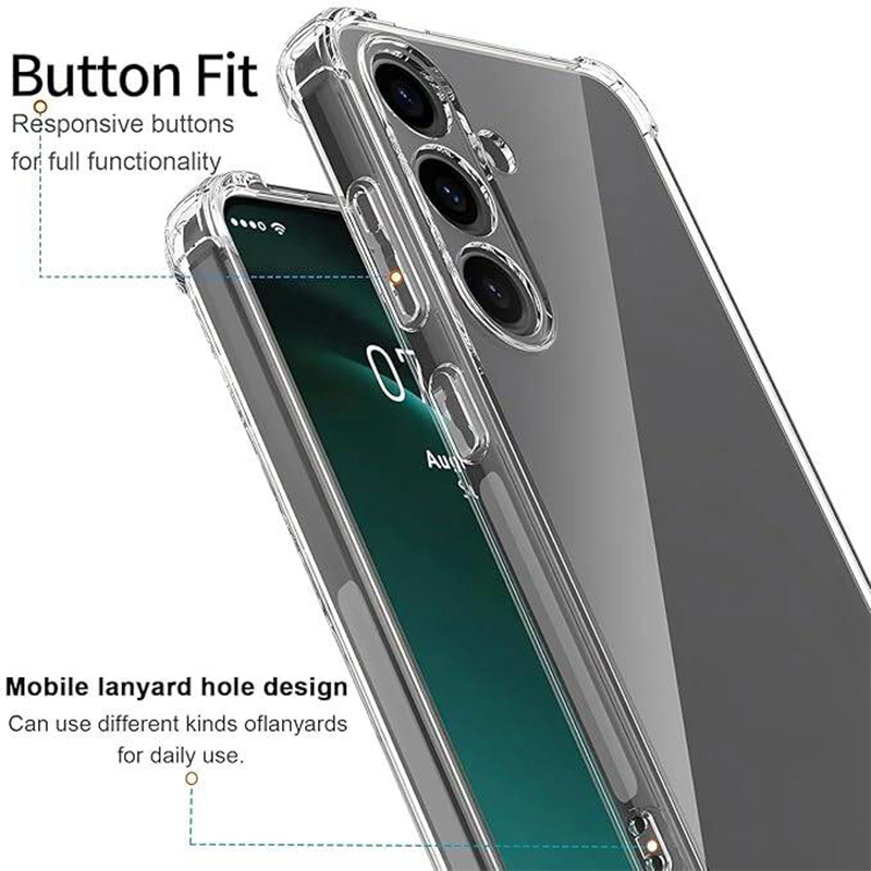 Picture of Samsung Galaxy A56 Transparent Clear Slim Soft TPU Cover With Bumper