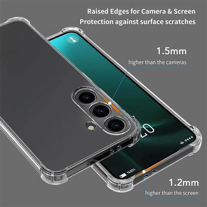 Picture of Samsung Galaxy A56 Transparent Clear Slim Soft TPU Cover With Bumper