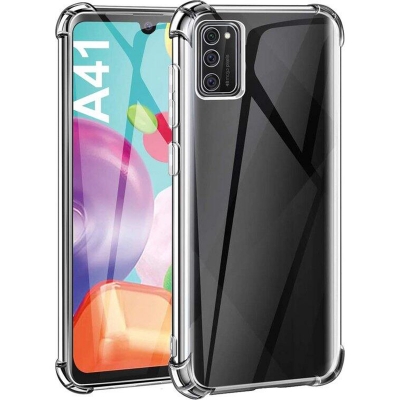Picture of Samsung Galaxy A41 Transparent Clear Slim Soft TPU Cover With Bumper