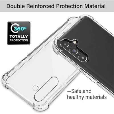 Picture of Samsung Galaxy A34 Transparent Clear Slim Soft TPU Cover With Bumper
