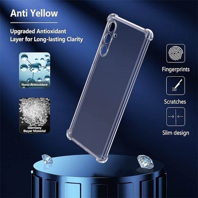 Picture of Samsung Galaxy A34 Transparent Clear Slim Soft TPU Cover With Bumper