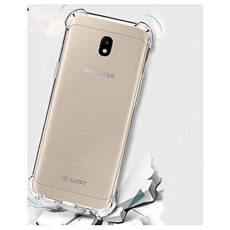 Picture of Samsung Galaxy J7 Pro Transparent Clear Slim Soft TPU Cover With Bumper