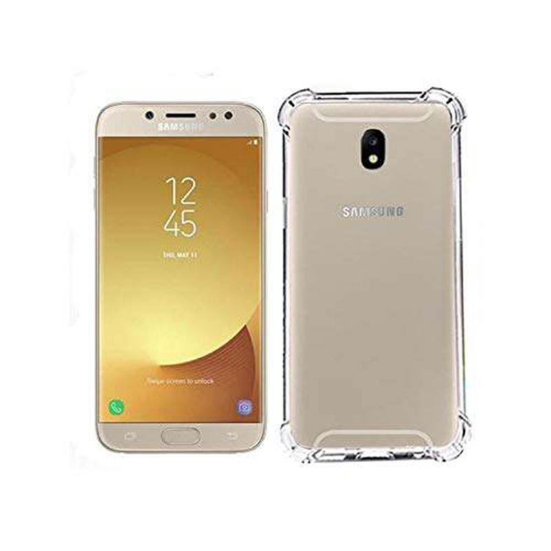Picture of Samsung Galaxy J7 Pro Transparent Clear Slim Soft TPU Cover With Bumper