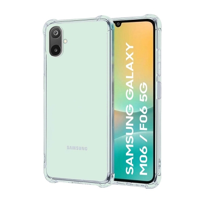 Picture of Samsung Galaxy F06 Transparent Clear Slim Soft TPU Cover With Bumper