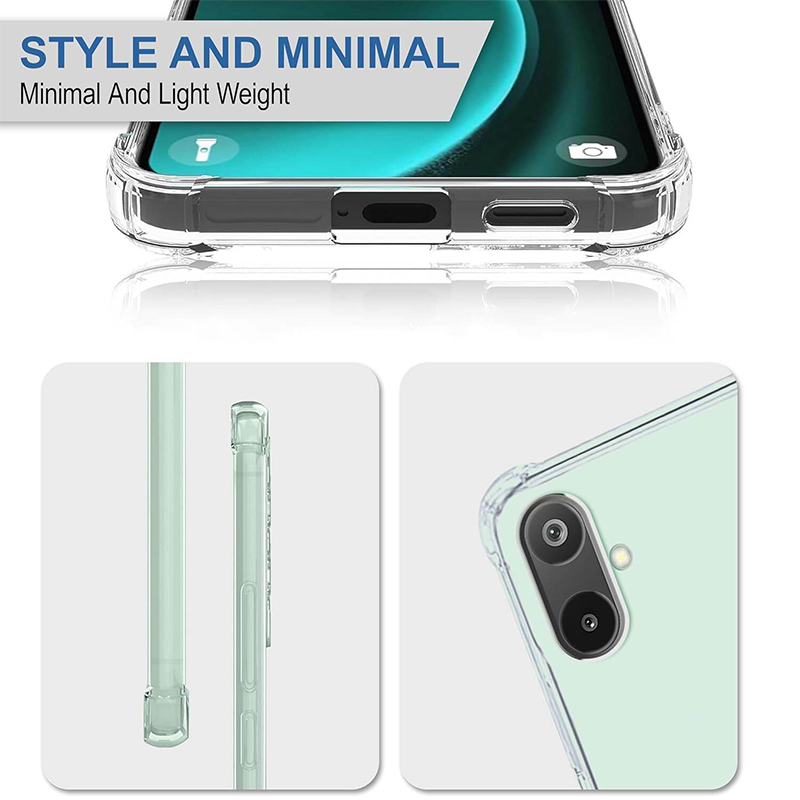 Picture of Samsung Galaxy F06 Transparent Clear Slim Soft TPU Cover With Bumper