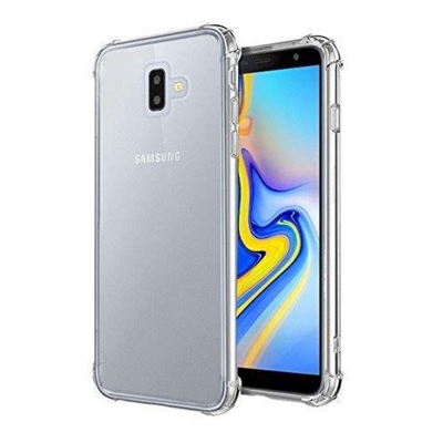 Picture of Samsung Galaxy J6+ Transparent Clear Slim Soft TPU Cover With Bumper