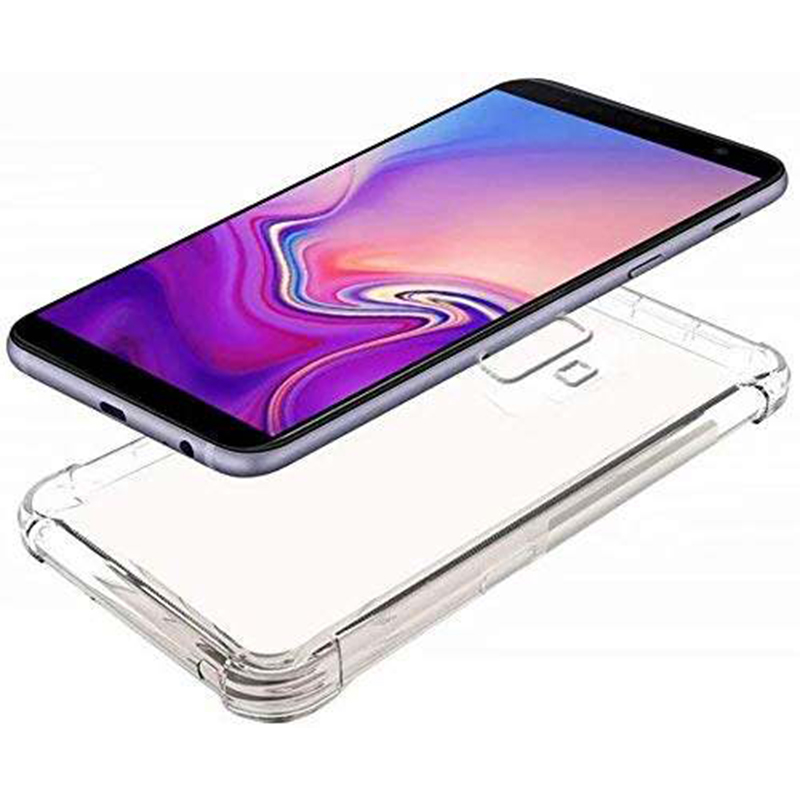 Picture of Samsung Galaxy J6+ Transparent Clear Slim Soft TPU Cover With Bumper
