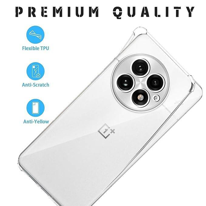 Picture of OnePlus 13 Transparent Clear Slim Soft TPU Cover With Bumper