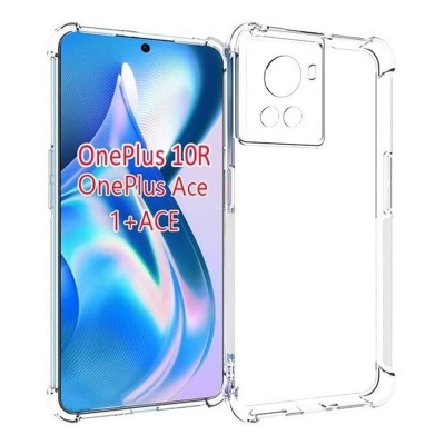 Picture of OnePlus 10R Transparent Clear Slim Soft TPU Cover With Bumper