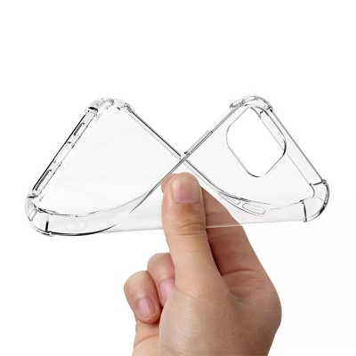 Picture of Apple iPhone 12 Mini Transparent Clear Slim Soft TPU Cover With Bumper