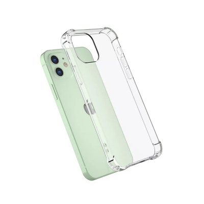 Picture of Apple iPhone 12 Mini Transparent Clear Slim Soft TPU Cover With Bumper