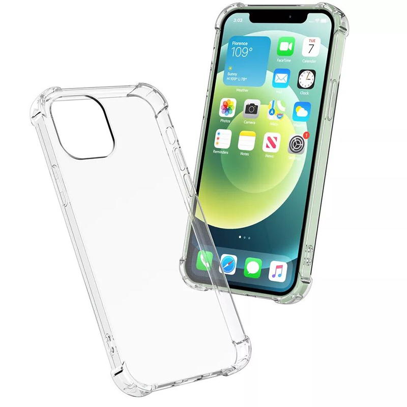 Picture of Apple iPhone 12 Mini Transparent Clear Slim Soft TPU Cover With Bumper