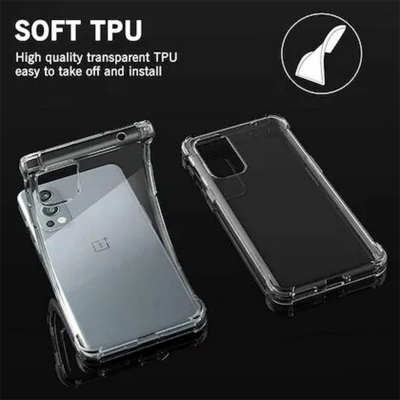 Picture of OnePlus Nord 2 5G Transparent Clear Slim Soft TPU Cover With Bumper