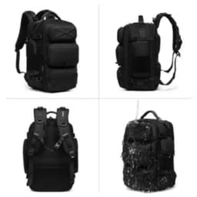 Picture of Ozuko 9842L Waterproof Outdoor Tactical Backpack Durable Business Laptop Bag With USB Charging Port Hiking Travel Bag for Men