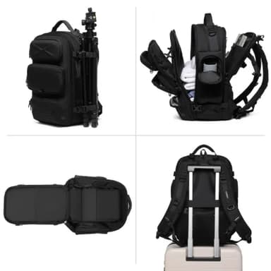 Picture of Ozuko 9842L Waterproof Outdoor Tactical Backpack Durable Business Laptop Bag With USB Charging Port Hiking Travel Bag for Men