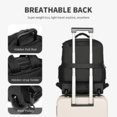 Picture of OZUKO 9820 Unisex Laptop Bag Trolley Backpack
