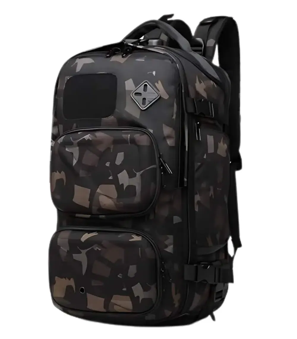 Picture of OZUKO 9309S Tactical Travel Backpack – USB Charging, Water-Resistant, 16” Laptop Fit