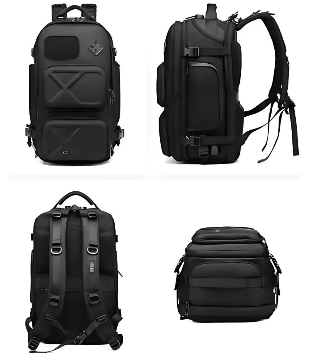 Picture of OZUKO 9309S Tactical Travel Backpack – USB Charging, Water-Resistant, 16” Laptop Fit