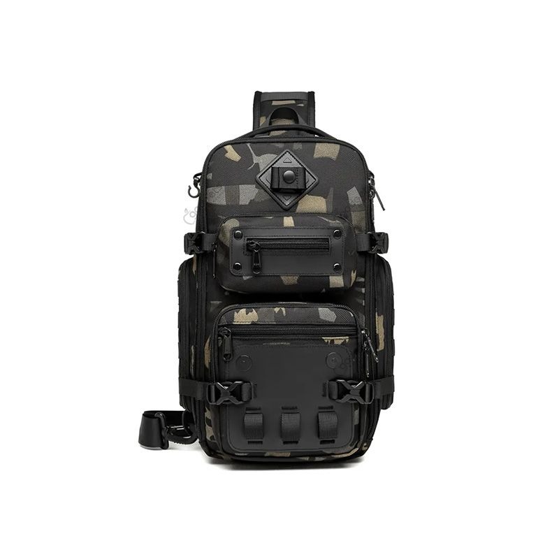 Picture of Ozuko 9585 Tactical Style EDC Sling Bag with Tripod Holder
