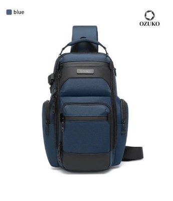 Picture of OZUKO 9805 Anti-thief Lightweight Chest Bag Fashion Sports Casual Crossbody Large Capacity Smart Backpack For Men