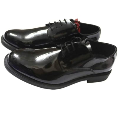 Picture of Men’s Shiny Leather Lace-Up Formal Shoes-Shinnig black