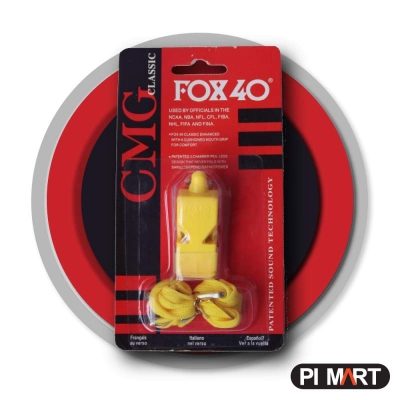 Picture of Fox 40 Classic Plastic Referee Whistle-Yellow