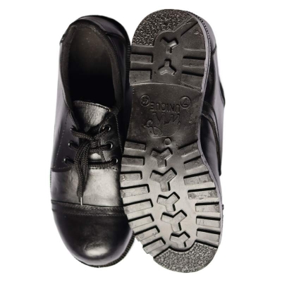 Picture of Men’s Leather Safety Shoes with PVC Sole-Black