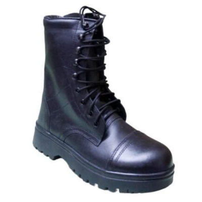 Picture of Men’s 100% Leather Fashion Boots with Free Socks-Deep Black