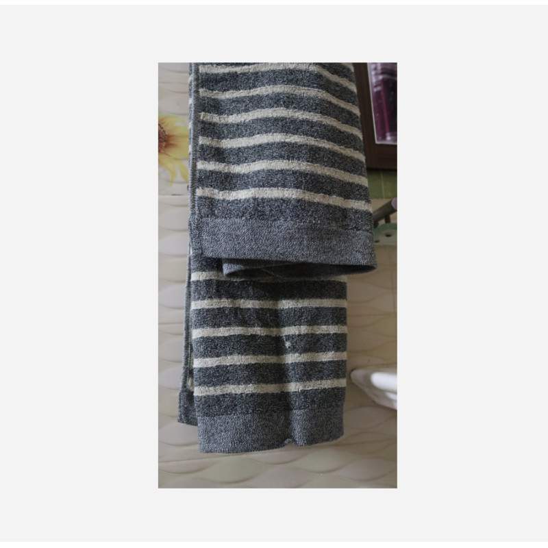 Picture of Striped Cotton Large Bath Towel – 30 × 60 in-Multicolor