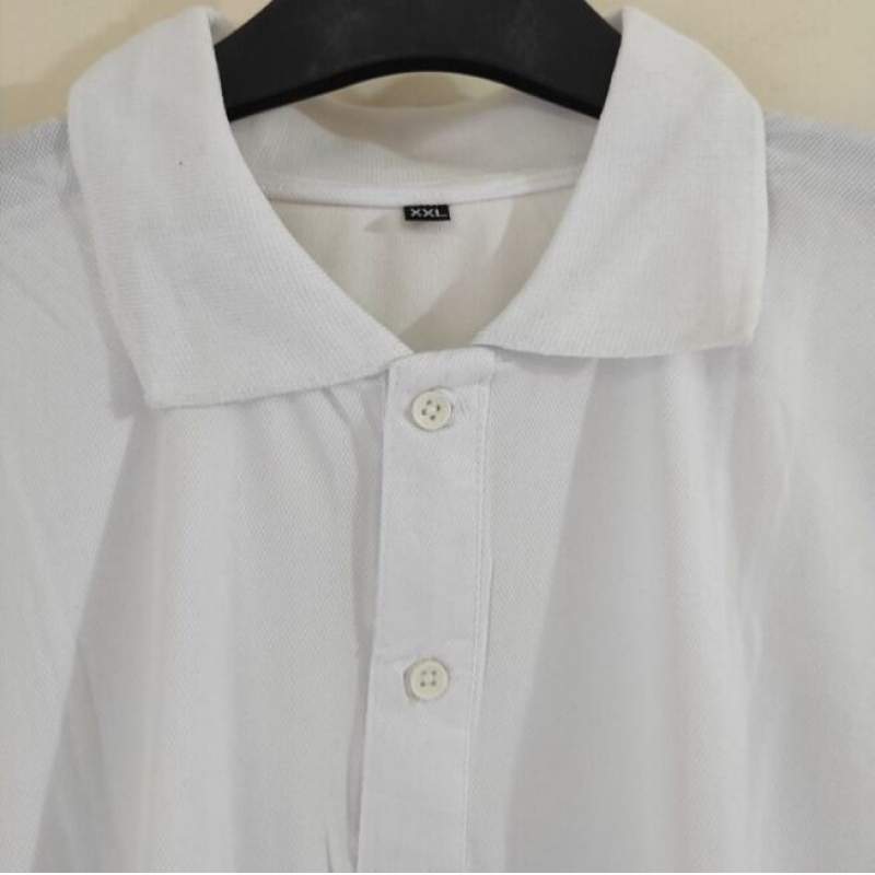 Picture of Men’s White Cotton Polo Shirt-White