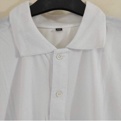 Picture of Men’s White Cotton Polo Shirt-White