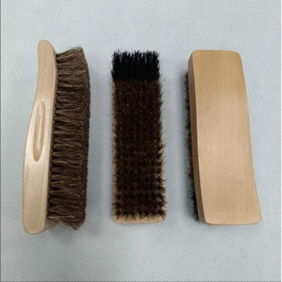Picture of Wooden Bristle Shoe Cleaning Brush-Brown