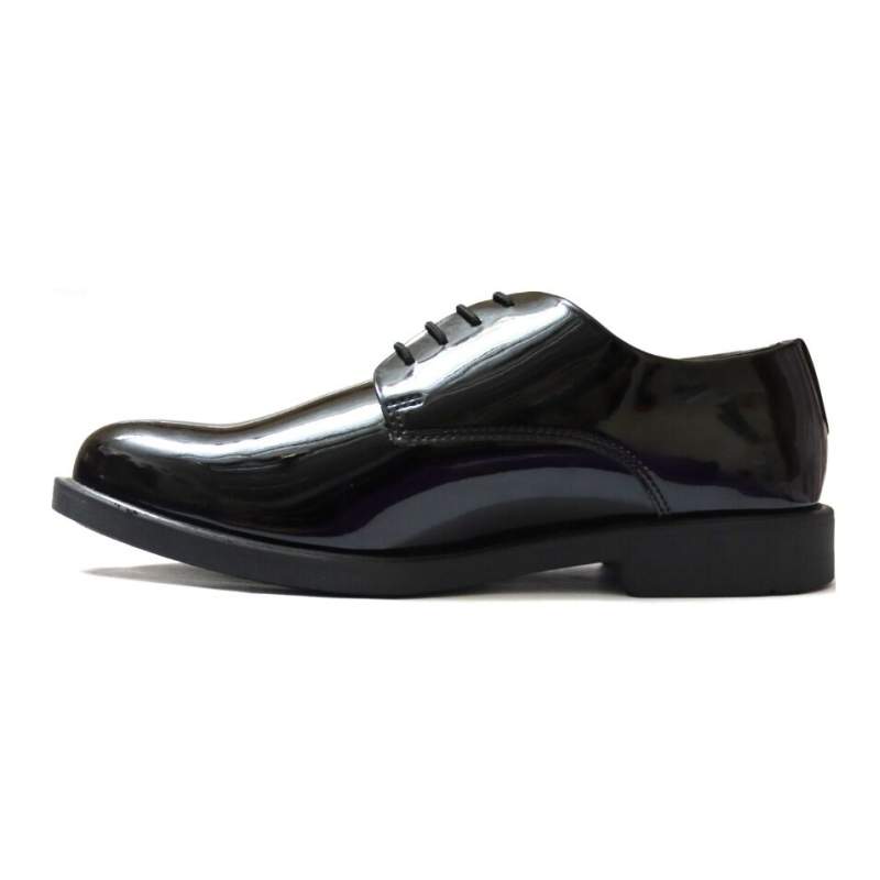 Picture of Men’s Black Shiny Leather Formal Shoes-Black