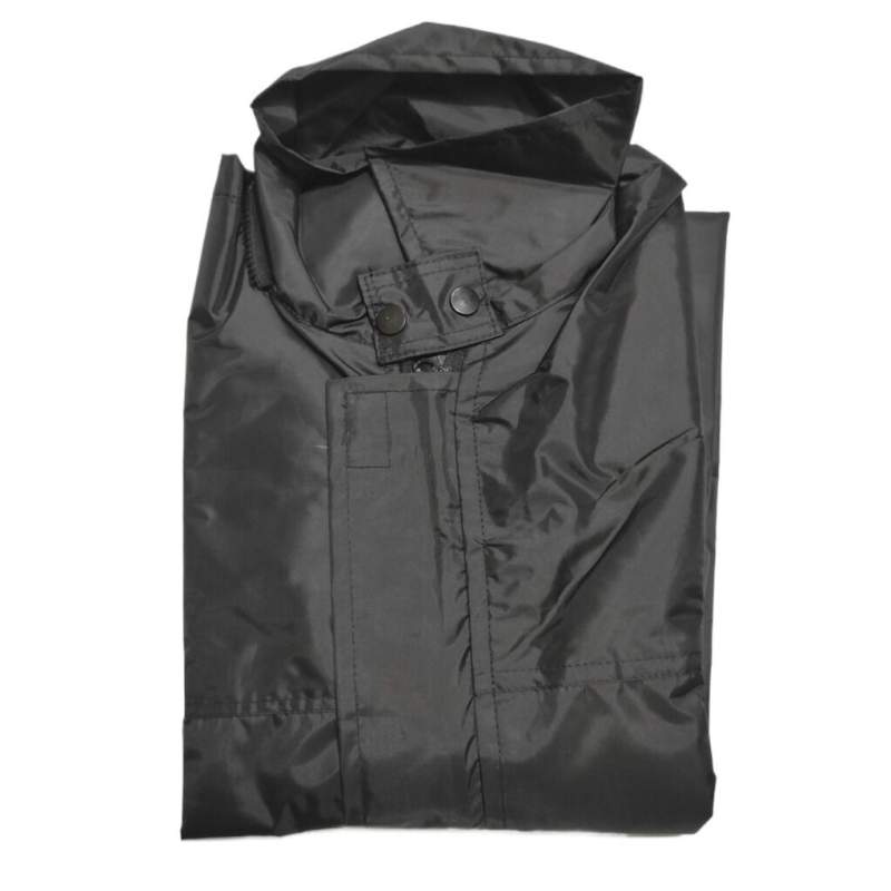 Picture of Men’s Two-Piece Waterproof Biker Rain Suit with Carry Bag-Black