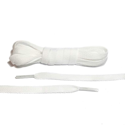 Picture of White Flat Sneaker Laces – 115 cm-Flat White 1 Pair