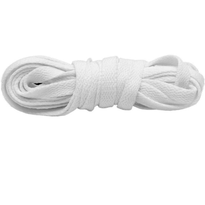 Picture of White Flat Sneaker Laces – 115 cm-Flat White 1 Pair