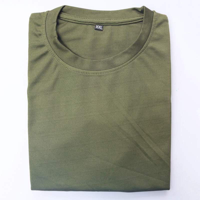 Picture of Men’s Olive Round-Neck Microfiber T-Shirt-Olive