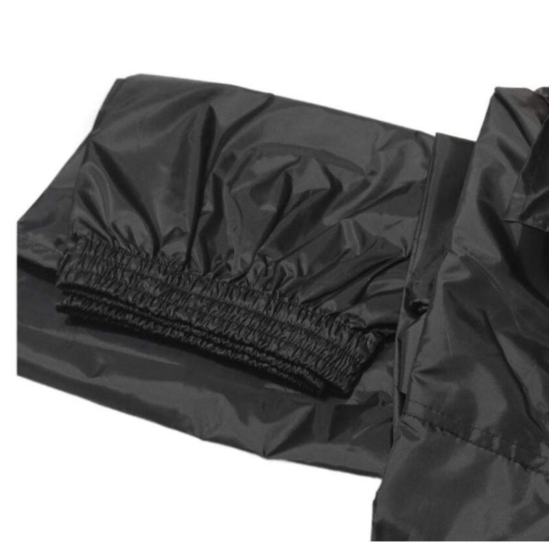 Picture of Men’s Two-Piece Waterproof Biker Rain Suit with Carry Bag-Black
