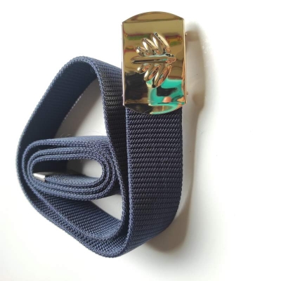 Picture of Unisex Navy Blue Belt with Metal Buckle – 1.2 in Wide-Navy Blue