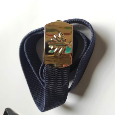 Picture of Unisex Navy Blue Belt with Metal Buckle – 1.2 in Wide-Navy Blue